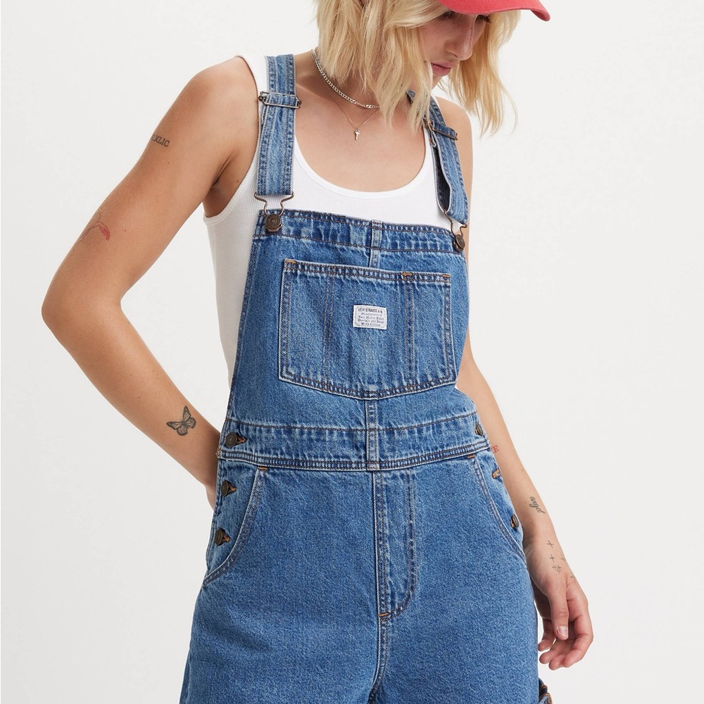Levi's Classic Utility Shortalls Denim Overalls